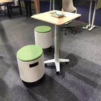Table console moderne à une seule jambe, réglable en hauteur électriquement, en métal, pour salon et chambre à coucher