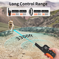 3300ft Extra Wide Remote Range Wasserdichtes wiederauf lad bares Schock halsband Hunde trainings halsband Hundetrainer