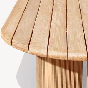 Chaise de jardin en teck avec structure en bois et rembourrage en mousse imperméable pour usage extérieur - Product Image 4