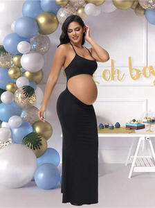 <span class=keywords><strong>Robe</strong></span> de grossesse dos nu à bretelles, pour studio photo, sexy, <span class=keywords><strong>moulante</strong></span>, taille empire, pour femmes enceintes - Product Image 5