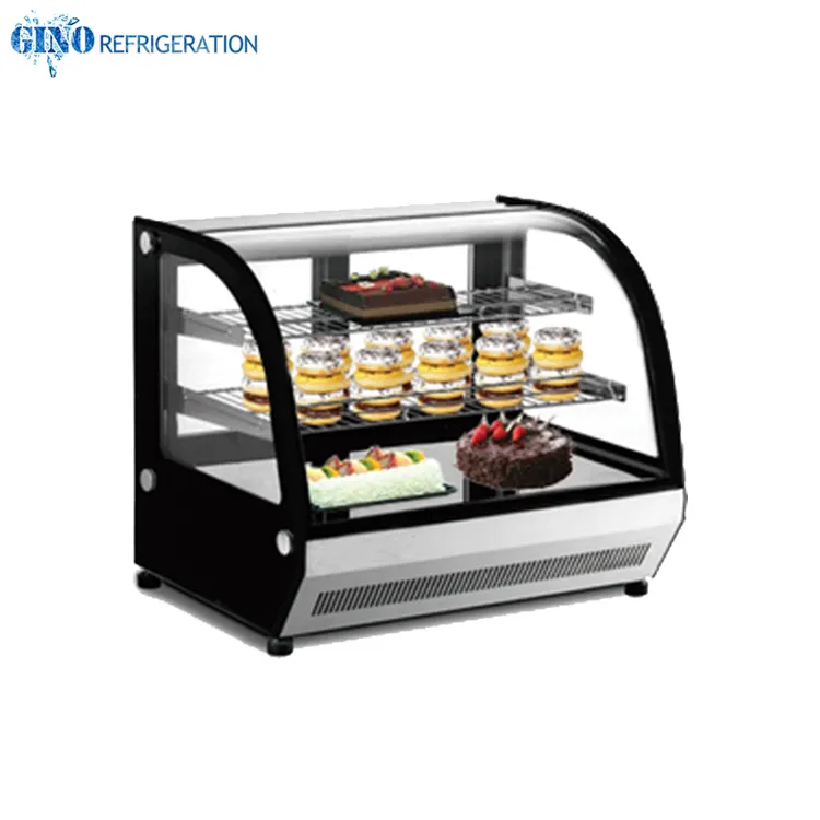 Tezgah üstü kek vitrin 660mm kek ekran buzdolabı GN-660CT CE sayacı üst kek soğutucu vitrin