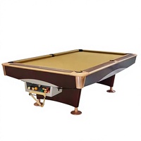 Table de billard/snooker moderne la plus populaire et économique, avec retour de balles, 7, 8 ou 9 pieds, à monnayeur, à vendre