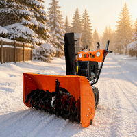Machine à balayer la neige d'extérieur avec balai rotatif pour le déneigement des trottoirs