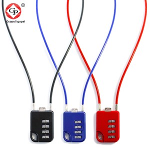 Verrou de <span class=keywords><strong>casque</strong></span> de <span class=keywords><strong>moto</strong></span> Gupai LZ-108, antivol, verrou à mot de passe, câble métallique, verrou de vélo électrique, alliage de zinc, <span class=keywords><strong>cadenas</strong></span> pour bagages, montagne - Product Image 2