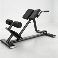 Banc d'hyperextension réglable 45 degrés, chaise romaine pour extensions dorsales, équipement de fitness pour renforcement du tronc à domicile