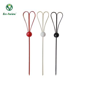 Aperitivos de cóctel de Color de bambú natural, bocadillo, sándwich, comida para dedos, <span class=keywords><strong>tapas</strong></span>, pincho de nudo de corazón de fruta para uso decorativo - Product Image 4