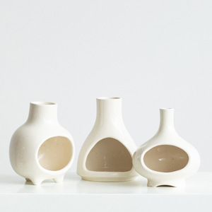 Biểu Tượng Tùy Chỉnh Phong Cách Bắc Âu Bóng Trắng Gốm Ống Khói Dầu Burner Handmade Khuếch Tán Hương Liệu Cho Yoga Thiền Thư Giãn - Product Image 2