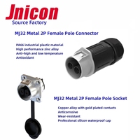 Jnicon MJ32 120A 2Pin IP67 prise étanche Ebike EV voiture moto batterie connecteur serrure secondaire Aviation connecteur électrique