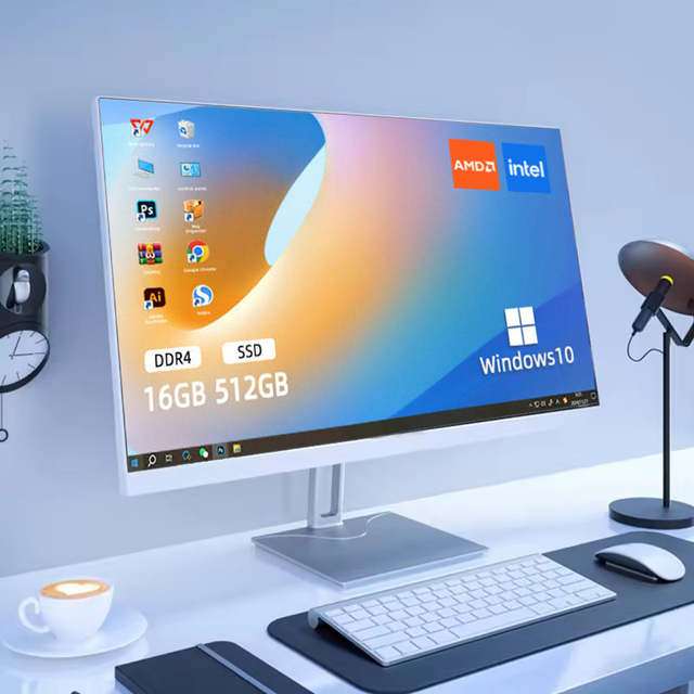 2025 Brand New Desktop PC for Business Office Education I3 8th Gen Processor CPU All in One Desktop Computer