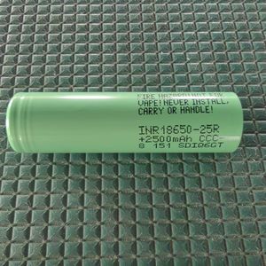 Batterie rechargeable au lithium 3,7 V 18650-25R 2500 mAh 20 A à décharge rapide, la plus vendue, pour outils électriques - Product Image 1