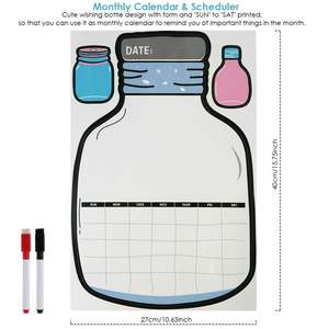 Calendario de pizarra magnética semanal, organizador de nevera, tablero de borrado en seco - Product Image 3