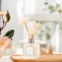 Bouteille en verre blanc personnalisée, désodorisant d'air, parfum de luxe, diffuseur d'huile de roseau, bouteille de 150Ml et emballage