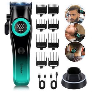 Tondeuse à cheveux électrique multi-vitesses G79 pour hommes avec station de charge - Kit de toilettage sans fil rechargeable avec vitesse réglable - Product Image 2