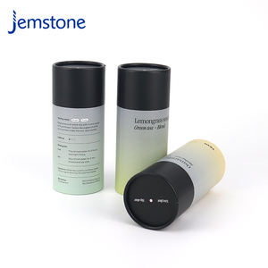 Custom Design Food Grade Packaging Recyclable Capsule Kraft Cardboard Coffee Beans Loose Tea Packaging <b>Protein</b> <b>Powder</b> Tube - Product Image 5