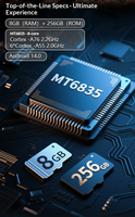 Teléfono Resistente a Impactos de 6.74 Pulgadas, 8+256GB, 10000mAh, W60, MT6835 Octa Core 2.0GHz, Android 14, IP68, NFC, BT5.0, Teléfono Móvil Industrial