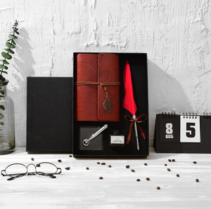 Ensemble de stylos vintage 2026 en promotion, plume à encre dorée, stylo d'écriture pour étudiants, calligraphie, plume à tremper, cadeau d'anniversaire, 5 plumes - Product Image 5