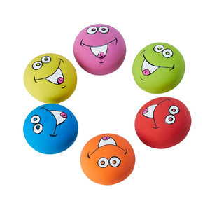 Giocattoli per cani striduli e divertenti in lattice di gomma morbida e interattiva da gioco per cani da masticare palline ecologiche - Product Image 2