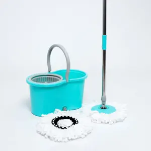 Home cleaning mop swivel 360 microfiber mop head Detachable washing and easy cleaning telescopic handle rotates magic mop bucket