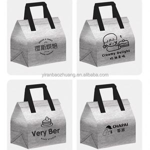 Sac isotherme jetable en aluminium non tissé pour emporter, boîte d'emballage auto-scellante portable pour gobelets en papier - Product Image 6