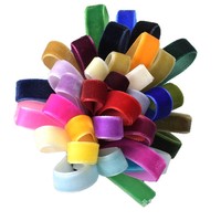 Ruban en velours imprimé 100 % nylon, couleur unie, haute ténacité, 6 mm (1/4 pouce), écologique, qualité supérieure, vente en gros