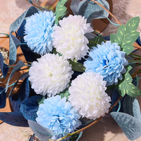 Fleurs artificielles avec vase en céramique, arrangements de fleurs d'hortensia, centres de table pour la maison, le jardin, les fêtes, la décoration de mariage