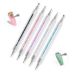 5pcs Nail Dotting Pen pour UV Gel Peinture Dessin Double Extrémité Nail Brush Point Outil pour Saloon DIY Manucure Kit Pas Cher En Gros - Product Image 6