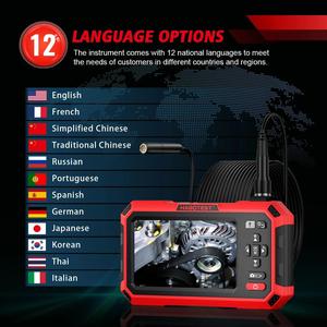 HABOTEST HT669A Pro Endoscope Industriel HD 5.0 Pouces 1080P Étanche pour la Réparation de Conduites et Automobile - Product Image 3