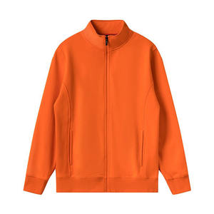 Invierno peso pesado cálido polar de gran tamaño Zip up Drop Shoulder Hoodie hombres Casual bordado Stand-up Collar chaqueta - Product Image 4