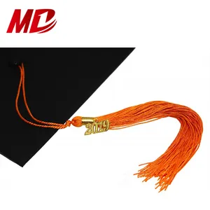Graduation Tassel Fringe Single Color Loop Fringe Graduation Tassels With Year Charm