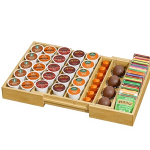 Organisateur de cuisine et de bureau, support <span class=keywords><strong>pour</strong></span> dosettes de café, tiroir compatible avec les <span class=keywords><strong>capsules</strong></span> <span class=keywords><strong>Nespresso</strong></span> <span class=keywords><strong>Vertuo</strong></span> 25-45 mm, station à café - Product Image 1