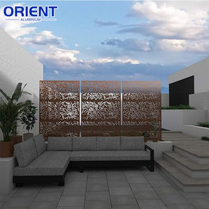 Écran décoratif <span class=keywords><strong>en</strong></span> aluminium découpé au laser, vente chaude, <span class=keywords><strong>pour</strong></span> mariage, fête, rénovation de la maison et terrasses de café - Product Image 1