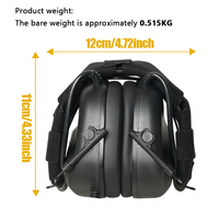 Casque tactique de protection auditive pliable et léger pour la chasse en extérieur