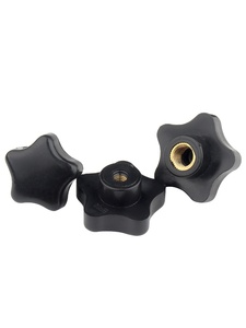 Durchgangs loch Innengewinde Griff klemme Griff knöpfe Torx Star Schwarz Kunststoff Daumen muttern Kunststoff Stern knopf mutter - Product Image 5