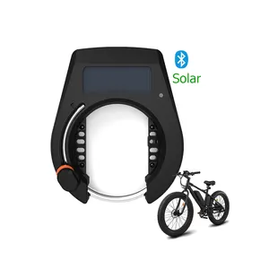 Remote Controlled Elektronische Mountain Hoefijzer Intelligente Alarm Smart Fietsen En Motorfietsen Lock Openbare Solar