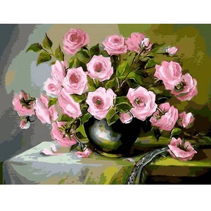 ภาพวาดสีน้ำมัน DIY ระบายสีตามตัวเลข ภาพวิวธรรมชาติ น้ำตกบนผืนผ้าใบ ระบายสีตามตัวเลขสำหรับตกแต่งผนังบ้าน - Product Image 1