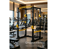 Rack de musculation multifonctionnel commercial avec barre de traction et rangement pour plaques de poids pour salle de sport