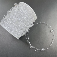 Bunga Buatan Kreatif Gypsophila Tali Pancing Rantai Mutiara DIY Aksesori Buket Buatan Tangan Hiasan Rambut Wisuda Natal
