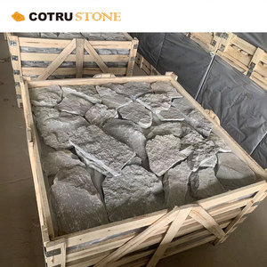 2024 xu hướng mới Trung Quốc ánh sáng màu xám bên ngoài bức tường ốp đá lỏng lẻo hình dạng bất thường bên ngoài bảng điều khiển ngăn xếp đá vôi - Product Image 4