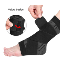 Attelle de cheville de compression pour sports de plein air avec sangle réglable, support de cheville, attelle de cheville pour volleyball