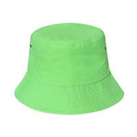 Mode rétro Logo personnalisé vente en gros de haute qualité néon couleur unisexe seau casquette chapeaux