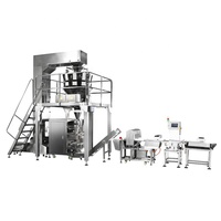 Machine d'emballage verticale automatique de sacs à gousset avec peseur multi-têtes, approbation CE