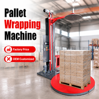 Machine d'emballage automatique de palettes avec film étirable PET à écran tactile de haute qualité