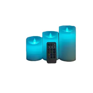 coloured flame wicks LED candle with remote