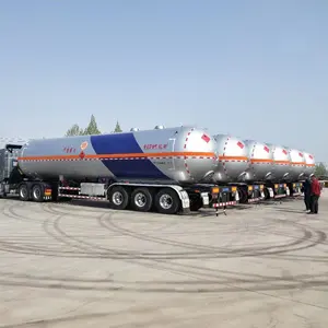 Gaz taşımacılığı için 50000 litre LPG gaz depolu yarı römork LPG tankeri