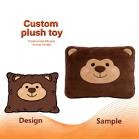 Oreiller de voyage en forme d'animal, commande urgente bienvenue, souvenir promotionnel d'exposition, peluche personnalisée