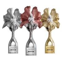Trophée en métal et cristal haut de gamme, design féerique, finition anodisée, pour récompenses d'entreprise, de sport et de reconnaissance professionnelle