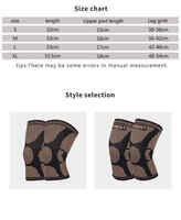 Genouillère souple à double couche de silicone ondulé avec support de genou en ions de cuivre pour genouillère élastique en tricot pour la course à pied et le jogging