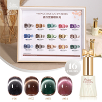 Miss Gooey Ensemble de vernis à ongles en gel pour les yeux de chat, 15 couleurs, marque privée, vernis à ongles magnétique, logo de marque personnalisé, usine de vernis à ongles en gel OEM/ODM