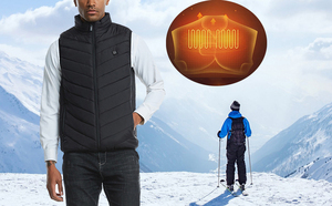 USB Charging Formal <strong>Men's</strong> Winter Warm <strong>Thermal</strong> Heated <strong>Vest</strong> 9 Heated Zones Outerwear Battery Sleeveless Jacket Cold Weather - Product Image 3