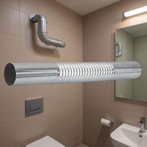 Tubo de escape plegable para inodoro sin rozeta, 32 mm de diámetro, pieza del sistema HVAC - Product Image 3